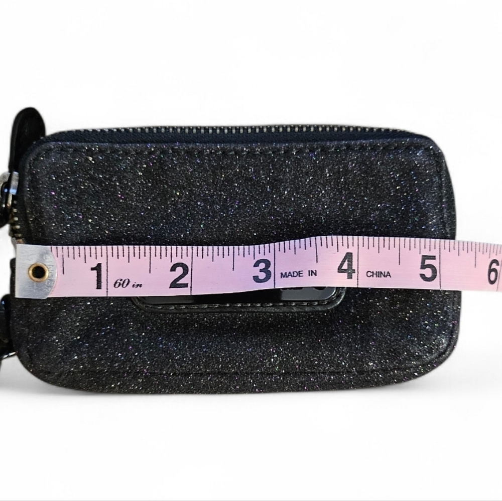 Y2K Juicy Couture Black Stardust Wristlet With Original Box - Picture 9 of 11